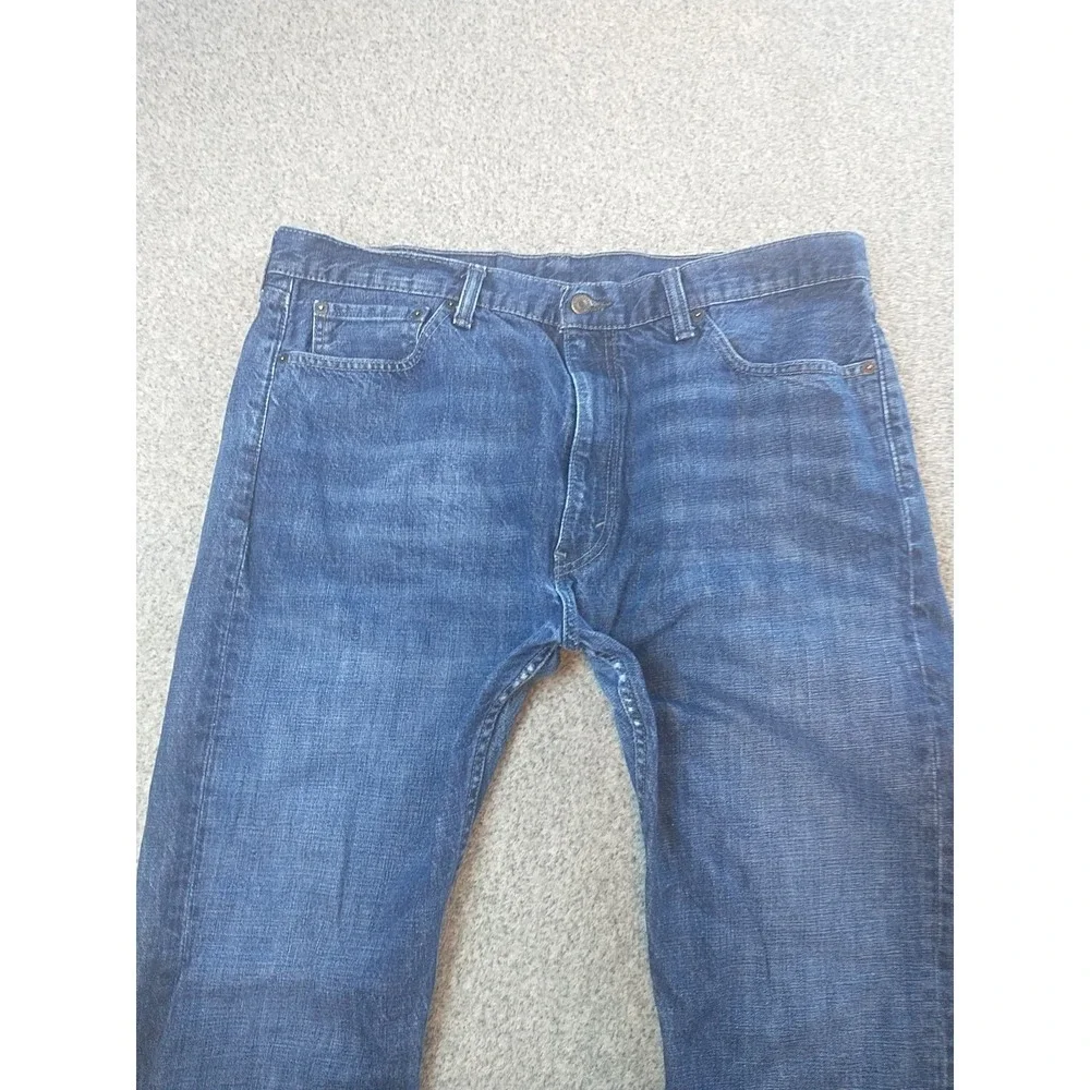 Levi Strauss & Co Mens Blue Straight Leg Denim Jeans 38x29 Medium Wash Mexico